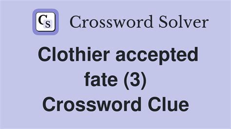 crossword clue fate